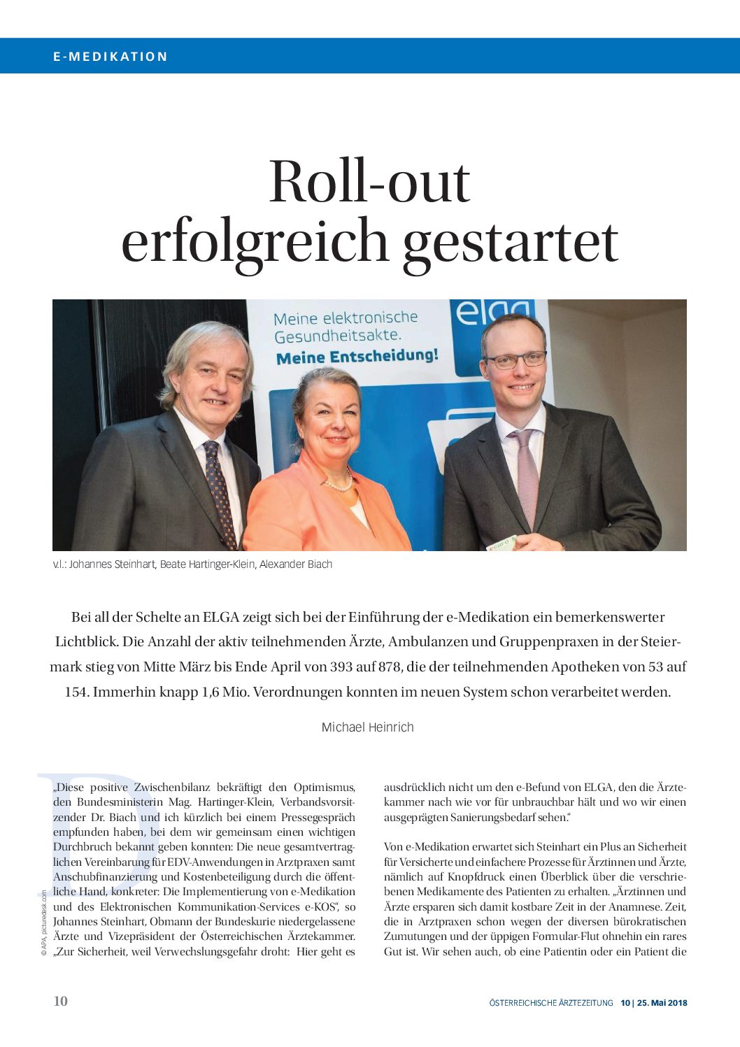 e-Medikation OEAEZ 10, 25.5.2018