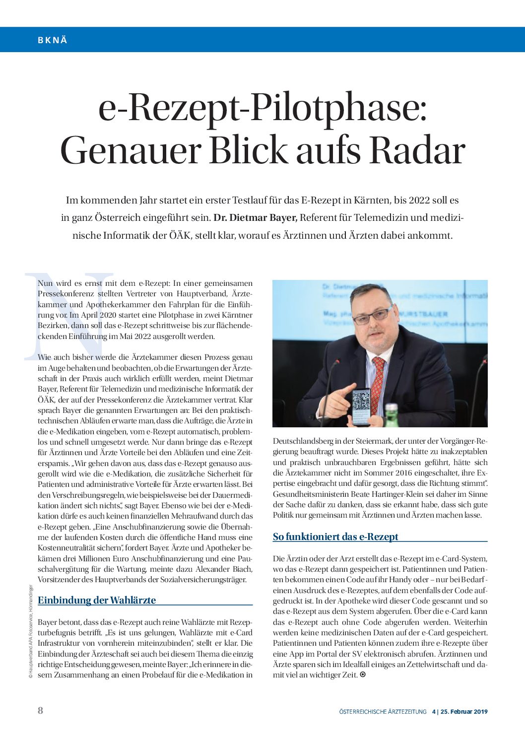 e-Rezept OEAEZ 4, 25.2.2019