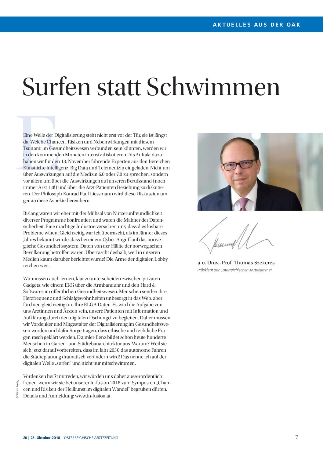 Standpunkt Szekeres OEAEZ 20, 25.10.2018