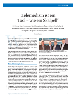 Telemedizin ist wie ein Tool OEAEZ 1-2, 25.1.2019