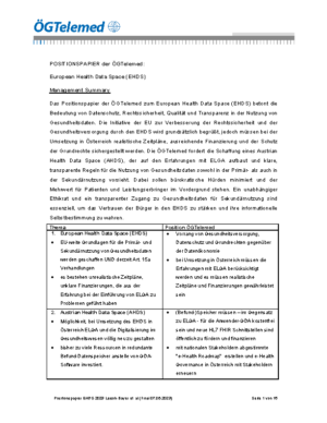 Positionspapier EHDS V1.0 – 07.05.2023