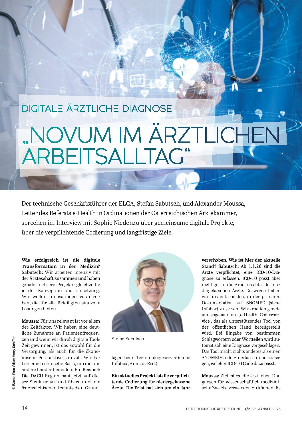 Digitale ärztliche Diagnose – Österreichische Ärztezeitung (ÖÄZ) – 25. Jänner 2025