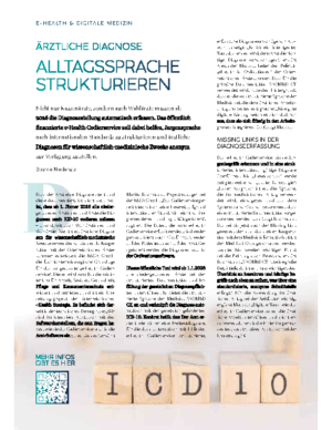 Ärztliche Diagnose: Alltagssprache strukturieren – Österreichische Ärztezeitung (ÖÄZ), 10.5.2025