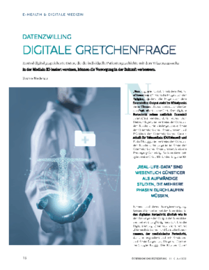 Datenzwilling: Digitale Gretchenfrage- Österreichische Ärztezeitung (ÖÄZ), 10.6.2025
